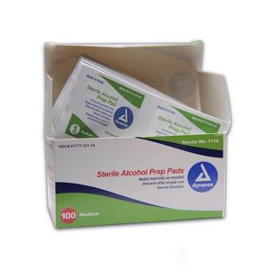 Sterile Alcohol Prep Pads Box 100Pcs/Medium