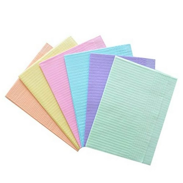 Disposable Two Layers Dental Bibs 50 Pcs. 13″ × 18″